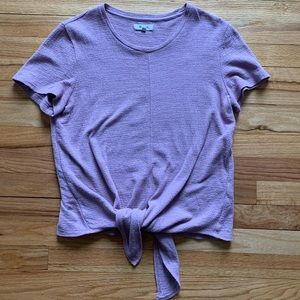 Madewell tie-front tee